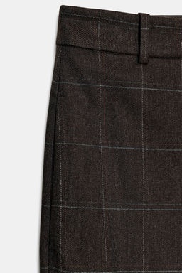 ZW COLLECTION PLEATED CHECK SKIRT - Zara фото 7