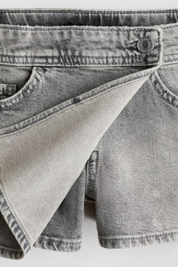 Falda pantal?n cruzada en denim - H&m фото 4