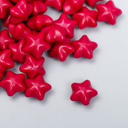 Сургуч в гранулах в пакете Звёздочки фуксия матовый 55 гр 12х8 см