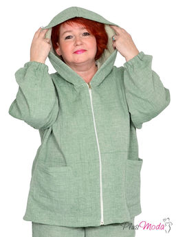 Парка Модель №1550 размеры 44-84 - Plusmoda фото 3