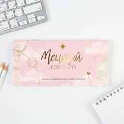 Планинг горизонтальный Мечтай, на скобе, 24 листа