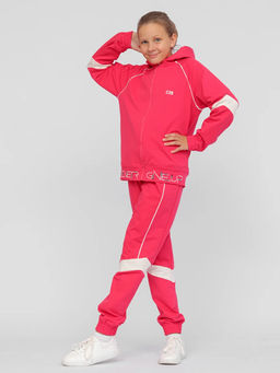 CRB wear/FWXW 90036-25 Комплект женский (толстовка, брюки),малиновый/Ex.Cherubino  фото 4