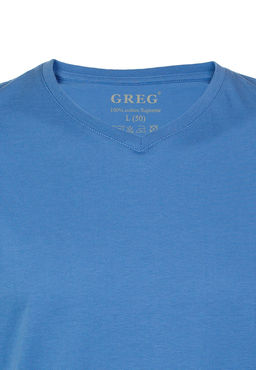 Футболка мужская короткий рукав GREG TS524V (джинс)  фото 8