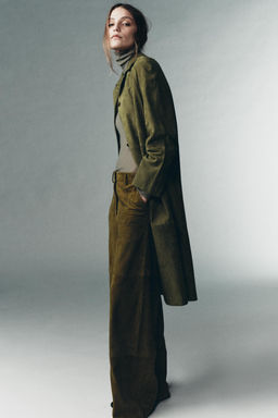 100% SUEDE LEATHER TROUSERS LIMITED EDITION - Zara фото 5