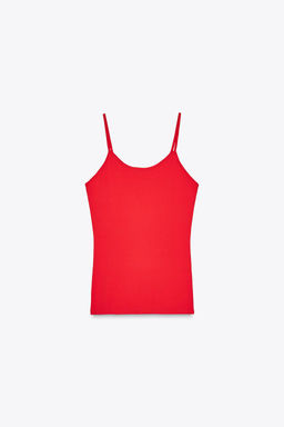 POLYAMIDE TOP WITH THIN STRAPS - Zara фото 40