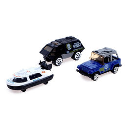 Набор металлических машин Полиция, 3 штуки, МИКС - Автоград фото 2