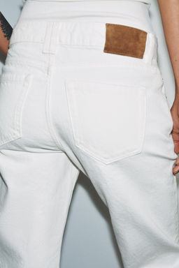 JEANS ZW COLLECTION CIGARRETE TIRO MEDIO / Blanco - Zara фото 5