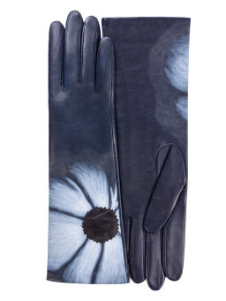 Перчатки женские ш/п F-IS0030 d.blue