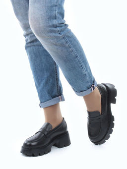 03-5938 BLACK Лоферы женские (натуральная кожа) - Фабричный китай фото 4