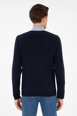 Мужской темно-синий базовый свитер Неожиданная скидка в корзине - U.s. polo assn фото 12