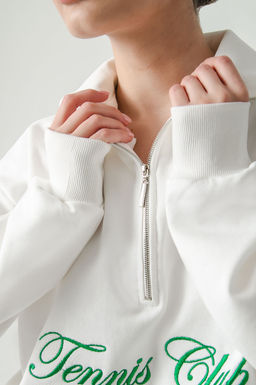 Арт. 1-5138 Свитшот женский полузамок 44-50 (4 шт) Цвет:молочный - Калинка фото 9