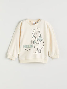 Winnie the Pooh Bask?l? Erkek Bebek Sweatshirt ve E?ofman Alt 2li