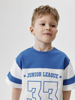 ACOOLA / Футболка детская для мальчиков Jabbar бело-голубой  фото 4