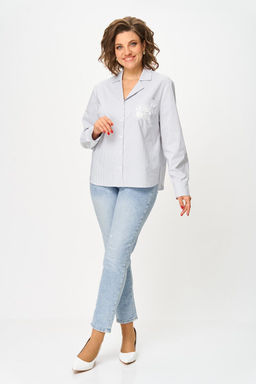 Блуза Svetlana Style 2168 серый/полоска