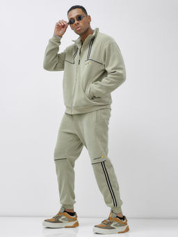 на флисе Спортивный костюм демисезонный светло-зеленого цвета - Mtforce фото 9