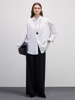 Рубашка из хлопка с длинным рукавом / Zarina  фото 2
