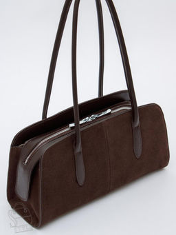 Сумка женская кожаная 8008-1SMS coffee Velina Fabbiano-Safenta