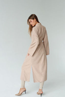 Кимоно длинное бежевое в горох - Martichelli фото 17