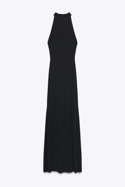 HALTER OPEN BACK MAXI DRESS - Zara фото 6