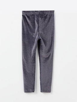 Beli Lastikli Basic K?z ?ocuk Kadife Tayt