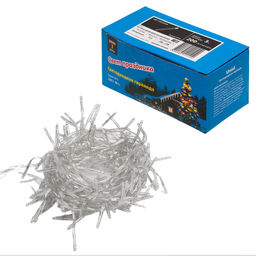 ULD-S0300-200/DTA WHITE IP20 FIRECRACKER Гирлянда светодиодная с контроллером Фейерверк, 3м. 200 светодиодов. Белый свет. Провод прозрачный. ТМ Uniel