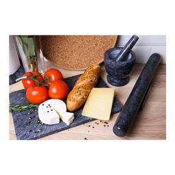 Скалка из натурального мрамора Walmer Nordic, цвет черный  фото 9