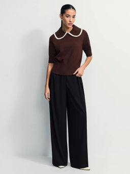 Джемпер с отложным воротником / Zarina  фото 3