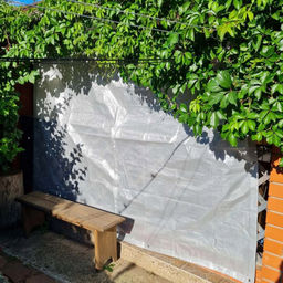 Тент 3х4м из полипропилена 60г/м2, водонепроницаемый, на люверсах, серый (Россия) - Домашняя мода фото 5