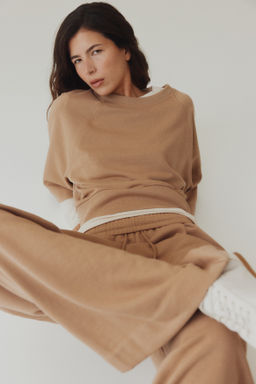 Pantal?n con cord?n de ajuste y pliegue decorativo - H&m фото 8