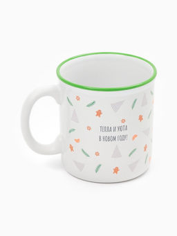 Кружка чайная новогодняя «Тепла и уюта», 340 мл