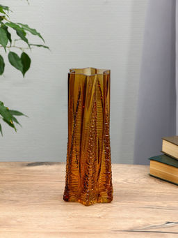 Ваза «Флоранс», 25×11×9 см, стекло, коричневая