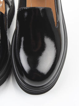 06-DLG05-2 BLACK Туфли женские (натуральная кожа)