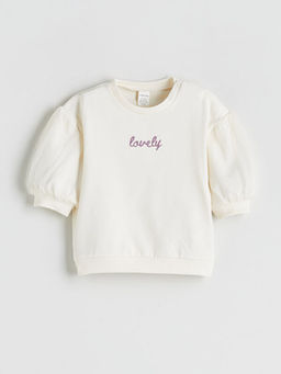 Bisiklet Yaka K?z Bebek Sweatshirt ve Tayt