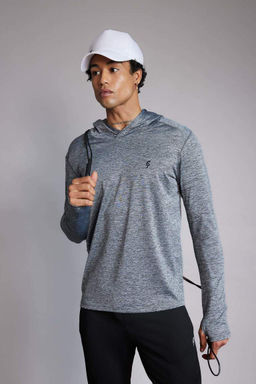 DeFactoFit Спортивная толстовка приталенного кроя с капюшоном  фото 3