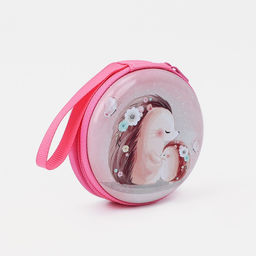 Футляр для монет и наушников «Ёжик», пластиковый, розовый