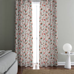 Шторы, 2шт 148х260см "Сардиния", на шторной ленте, рогожка, хлопок "Премиум" 186г/м2, упаковка классическая 28х41см, "Домашняя мода" (Россия)