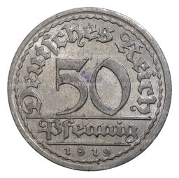 50 пфеннигов 1919 года D Германия