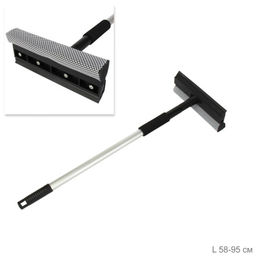 Швабра для мытья окон 58-96 см телескопическая ручка / HL-6 /уп 100/20 см