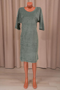 Туника велюровая (01019, оливковый)