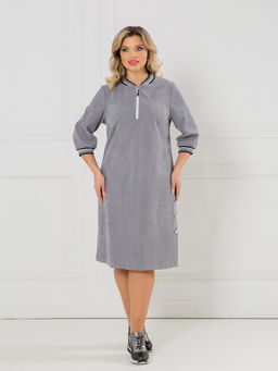 NOVITA Платье 1446 серый  фото 3