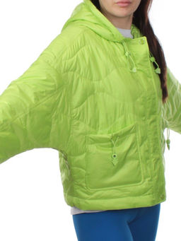 23-022 LT. GREEN Куртка оверсайз демисезонная женская (синтепон 100 гр.) - Fashion фото 2