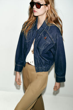 Z1975 DENIM BOMBER JACKET - Zara фото 2
