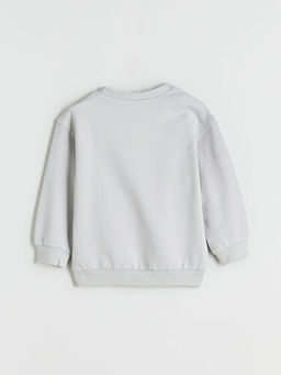Bask?l? Erkek ?ocuk Sweatshirt