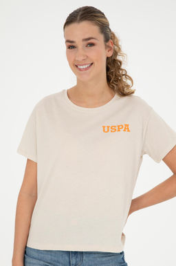 Женская кремовая футболка - U.s. polo assn фото 17