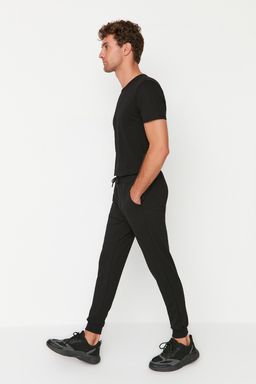Gri-Siyah Regular/Normal Kesim Pacas? Lastikli Jogger 2li Paket Esofman Alt? TMNAW22EA0279