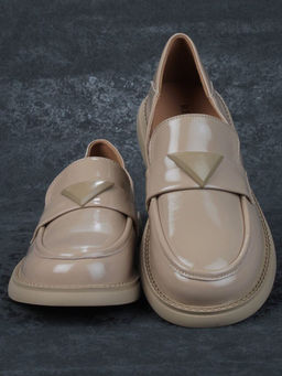 06-PDAG72-2 DK. BEIGE Туфли женские (натуральная кожа)