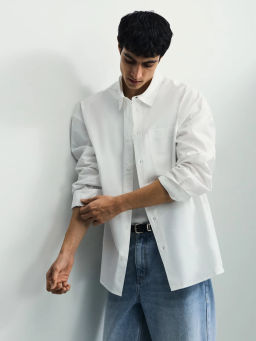 Рубашка oversize из 100% хлопка / Zarina