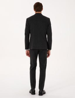 Antrasit Slim Fit Flanel Dokulu Kuma_ Pantolon - Pierre cardin фото 10