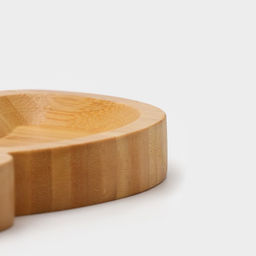 Менажница Доляна Вертиго, 19.5?19.5 см, 4 секции, бамбук