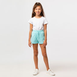 RODOS Шорты для девочки М-262 Светло-зелёный